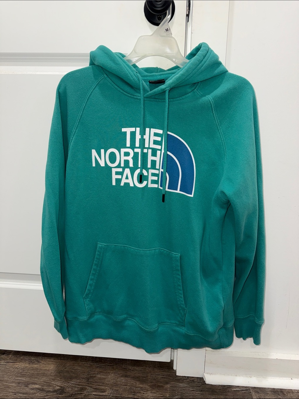 The North Face Men’s Teal Logo Crewneck Hoodie